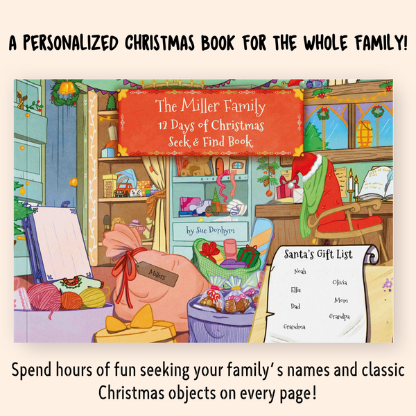 Load image into Gallery viewer, 12 Days of Christmas Seek and Find Family Book
